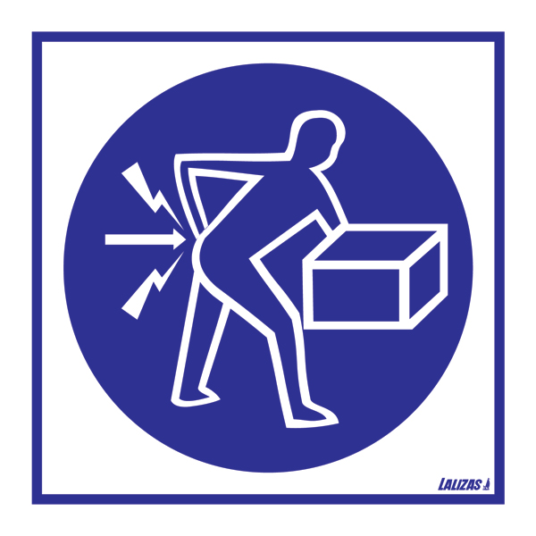 LALIZAS IMO SIGNS - Lift Correctly