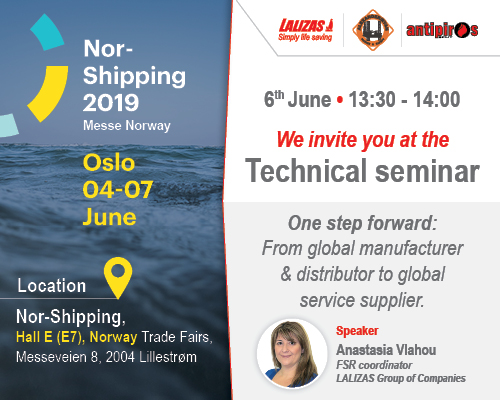 LALIZAS participating in Nor-Shipping Technical Seminars LALIZAS participating in Nor-Shipping Technical Seminars