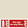 For Use On Any Fires (10x30)