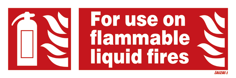 For Use On Flammable Liquid Fires (10x30)