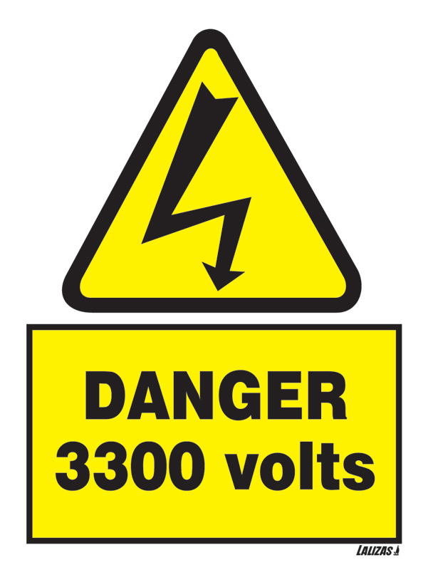 Danger - 3300 Volts