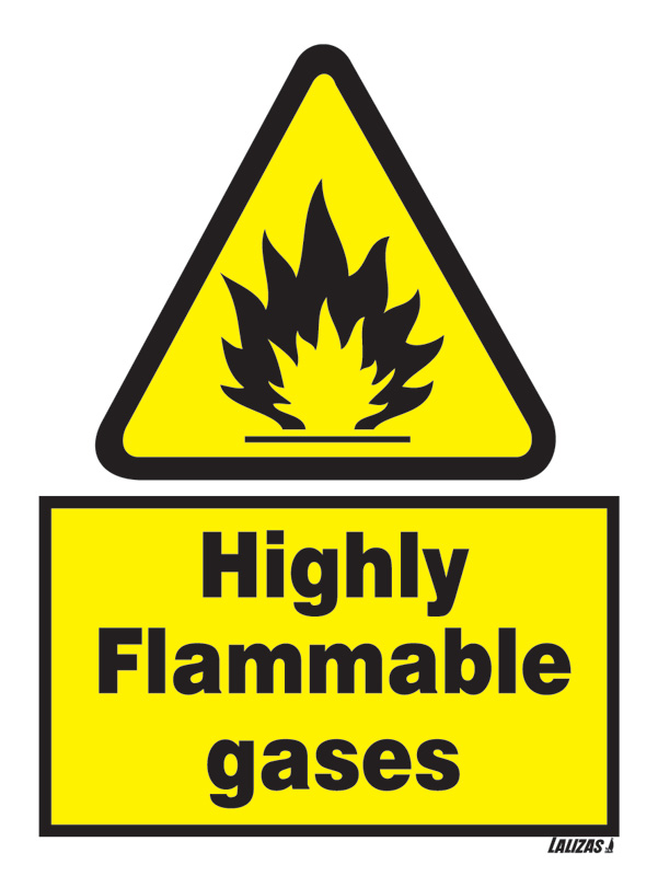 LALIZAS IMO SIGNS Highly Flammable Gases LALIZAS IMO SIGNS Highly Flammable Gases