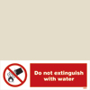 Do Not Extinguish With Water