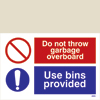 Do Not Throw Garbage Overboard