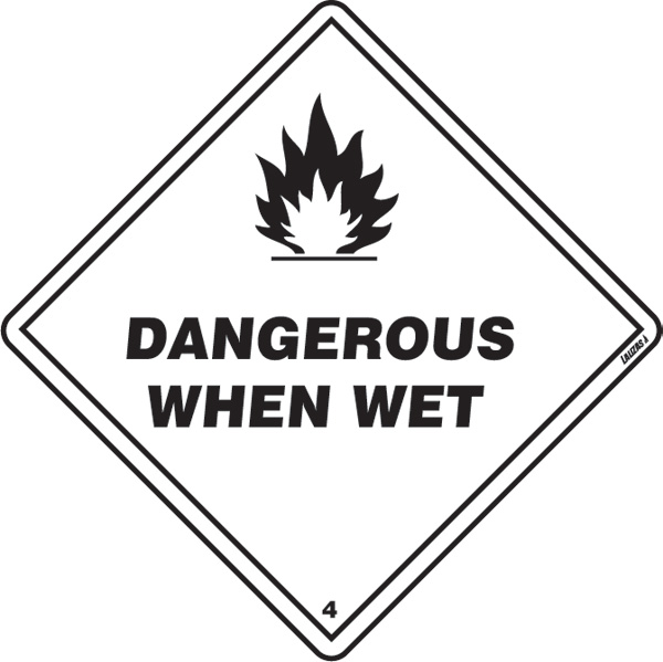 Class 4 - Dangerous When Wet