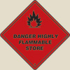 Class 3 - Danger - Highly Flammable Store