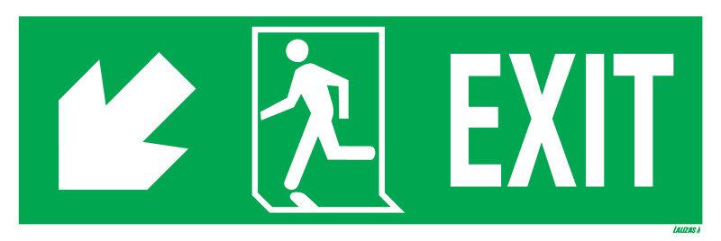 Exit Right-man Run Left-arrow Down/left