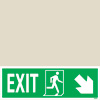 Exit Left-man Run Right-arrow Down/right