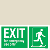 Exit Left-man Run Right-for Em. Use Only-boxes
